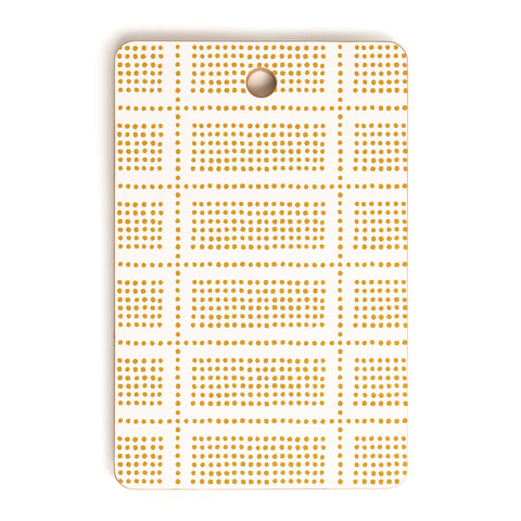 Little Arrow Design Co dotty boho geometric Cutting Board Rectangle
