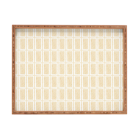 Little Arrow Design Co dotty boho geometric Rectangular Tray