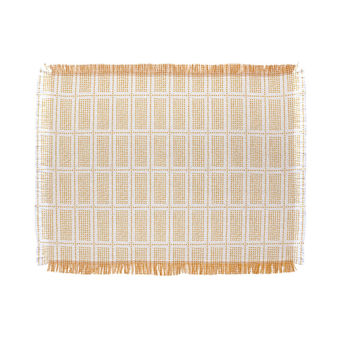 Little Arrow Design Co dotty boho geometric Throw Blanket