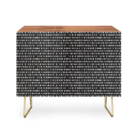 Little Arrow Design Co dotty stripes neutral Credenza