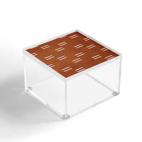 Little Arrow Design Co double dash burnt orange Acrylic Box