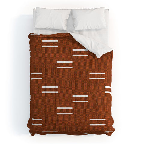 Little Arrow Design Co double dash burnt orange Comforter