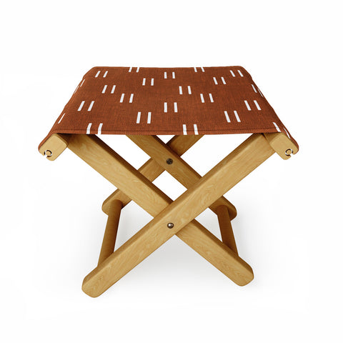 Little Arrow Design Co double dash burnt orange Folding Stool