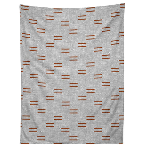 Little Arrow Design Co double dash rust on greige Tapestry