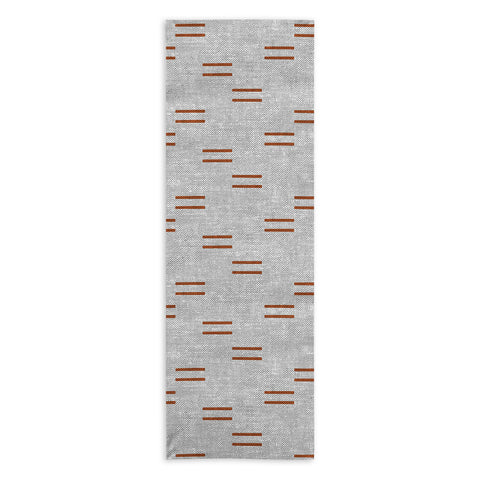 Little Arrow Design Co double dash rust on greige Yoga Towel