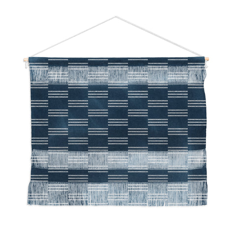 Little Arrow Design Co ella triple stripe blue Wall Hanging Landscape