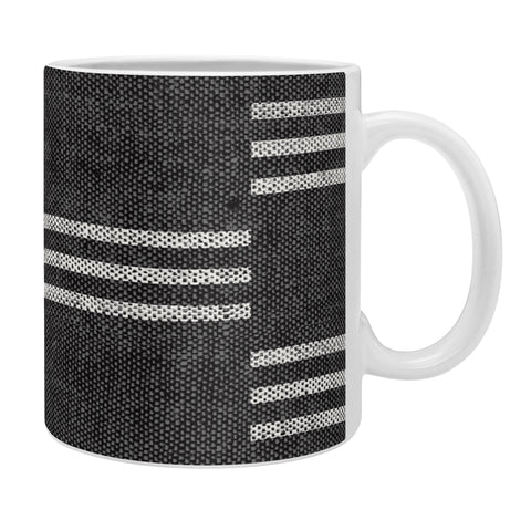 Little Arrow Design Co ella triple stripe charcoal Coffee Mug