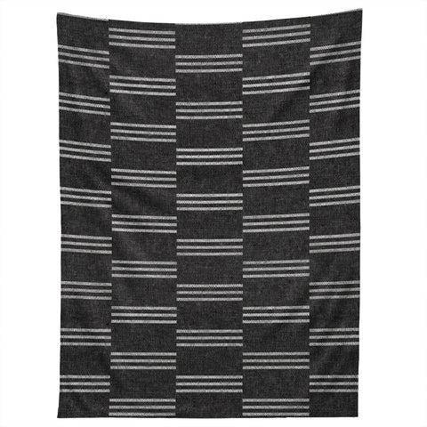 Little Arrow Design Co ella triple stripe charcoal Tapestry