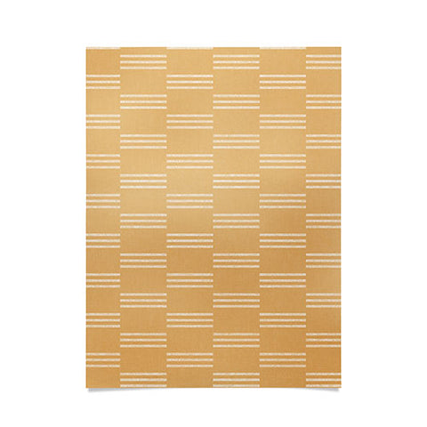 Little Arrow Design Co ella triple stripe dijon Poster