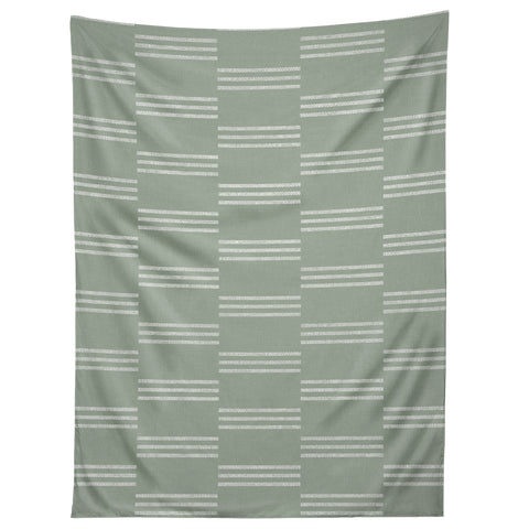 Little Arrow Design Co ella triple stripe sage Tapestry