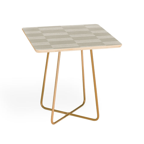 Little Arrow Design Co ella triple stripe stone Side Table