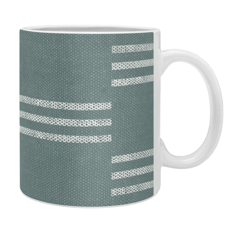 Little Arrow Design Co ella triple stripe teal Coffee Mug
