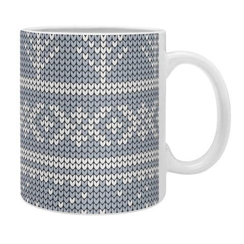 Little Arrow Design Co Fair Isle Blue Coffee Mug