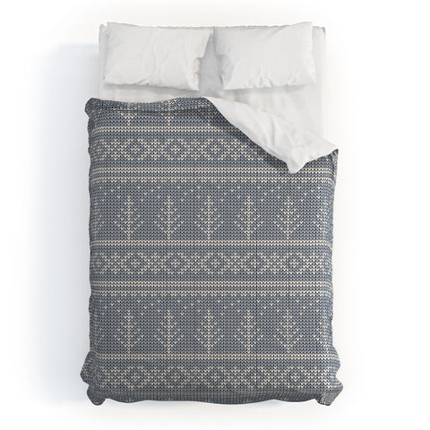 Little Arrow Design Co Fair Isle Blue Comforter