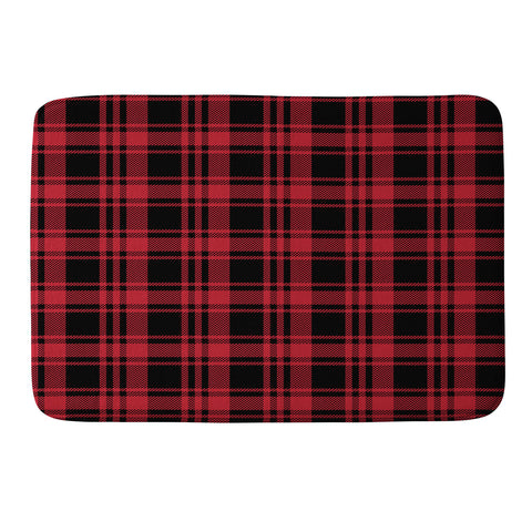 Little Arrow Design Co fall plaid Memory Foam Bath Mat