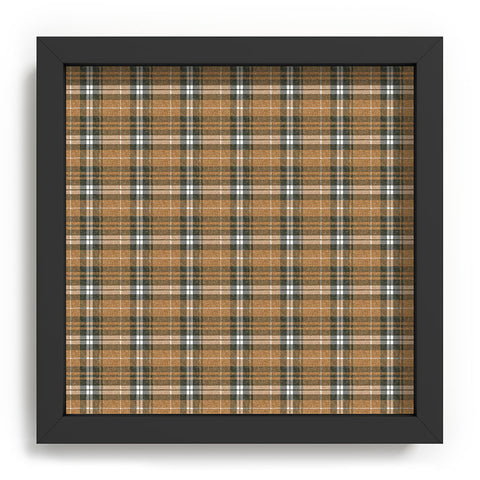 Little Arrow Design Co fall plaid brown olive Recessed Framing Square