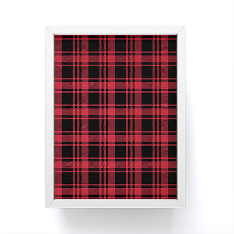 Little Arrow Design Co fall plaid Framed Mini Art Print