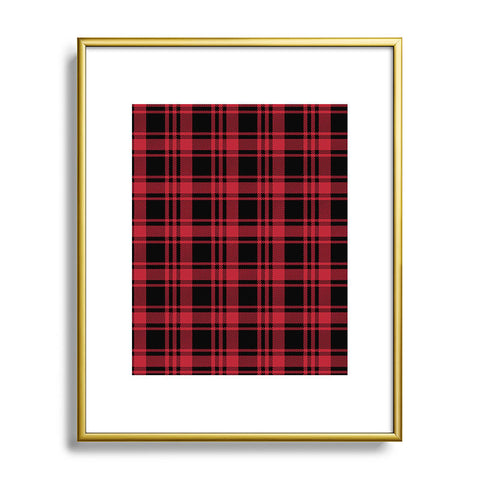 Little Arrow Design Co fall plaid Metal Framed Art Print