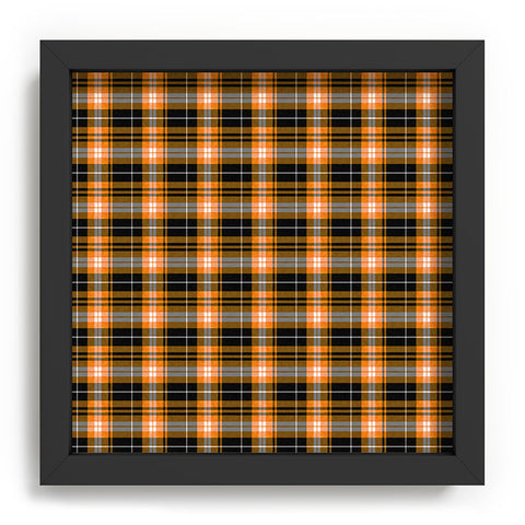Little Arrow Design Co fall plaid orange and black Recessed Framing Square