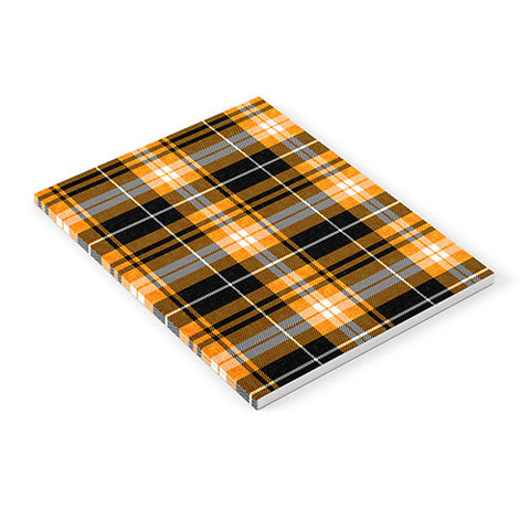 Little Arrow Design Co fall plaid orange and black Notebook