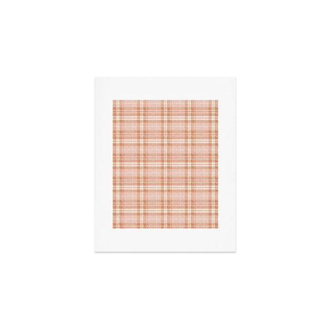 Little Arrow Design Co fall plaid peach Art Print
