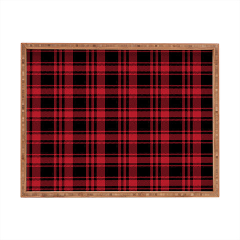 Little Arrow Design Co fall plaid Rectangular Tray