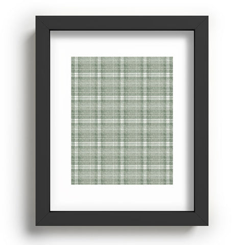 Little Arrow Design Co fall plaid sage Recessed Framing Rectangle