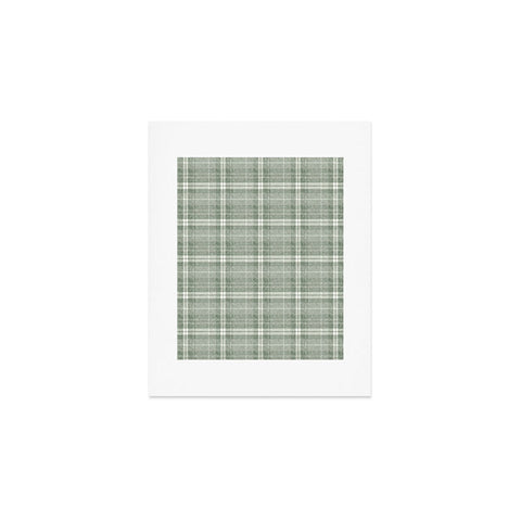 Little Arrow Design Co fall plaid sage Art Print