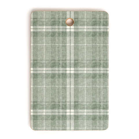 Little Arrow Design Co fall plaid sage Cutting Board Rectangle