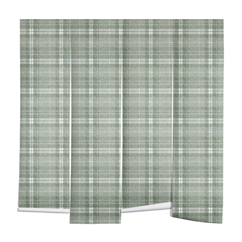 Little Arrow Design Co fall plaid sage Wall Mural