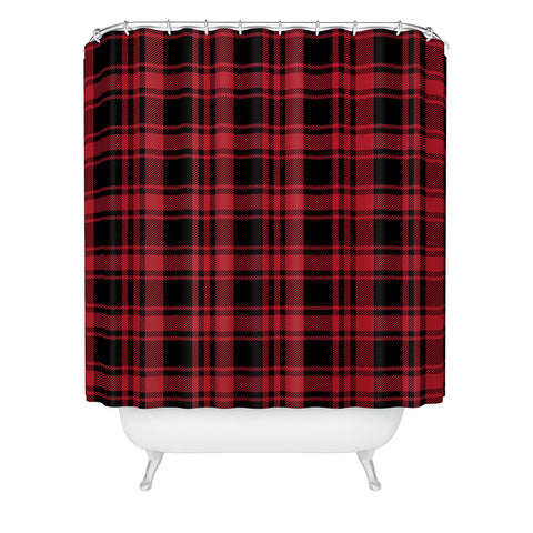 Little Arrow Design Co fall plaid Shower Curtain