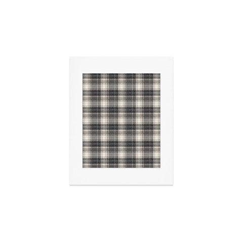 Little Arrow Design Co fall plaid tan neutrals Art Print