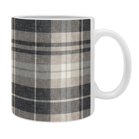 Little Arrow Design Co fall plaid tan neutrals Coffee Mug