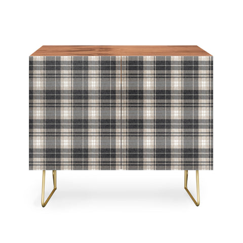 Little Arrow Design Co fall plaid tan neutrals Credenza