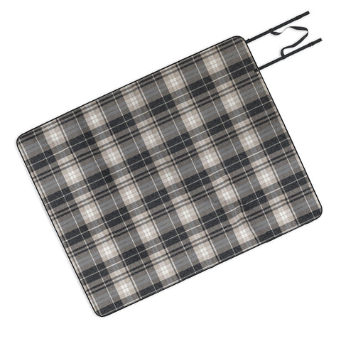Little Arrow Design Co fall plaid tan neutrals Picnic Blanket