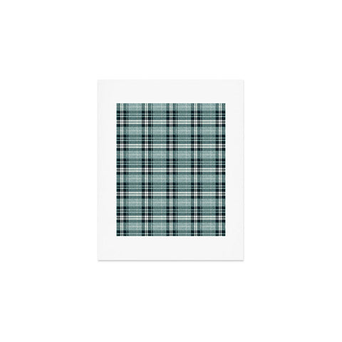Little Arrow Design Co fall plaid teal Art Print