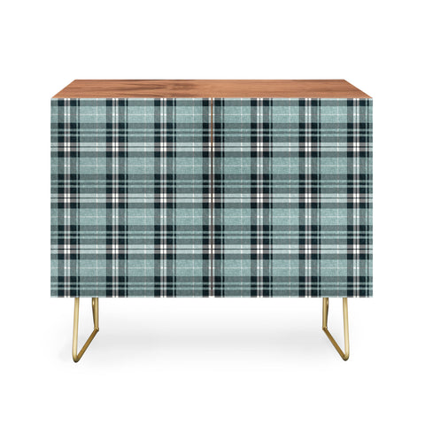 Little Arrow Design Co fall plaid teal Credenza
