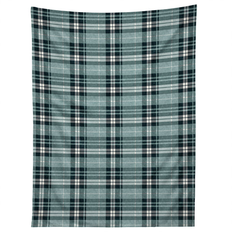 Little Arrow Design Co fall plaid teal Tapestry
