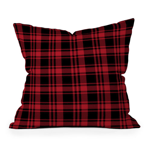 Little Arrow Design Co fall plaid Throw Pillow