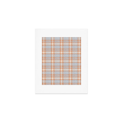 Little Arrow Design Co fall plaid warm neutrals Art Print