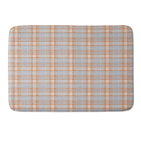 Little Arrow Design Co fall plaid warm neutrals Memory Foam Bath Mat