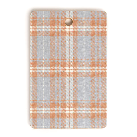 Little Arrow Design Co fall plaid warm neutrals Cutting Board Rectangle