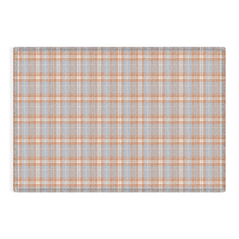 Little Arrow Design Co fall plaid warm neutrals Outdoor Rug