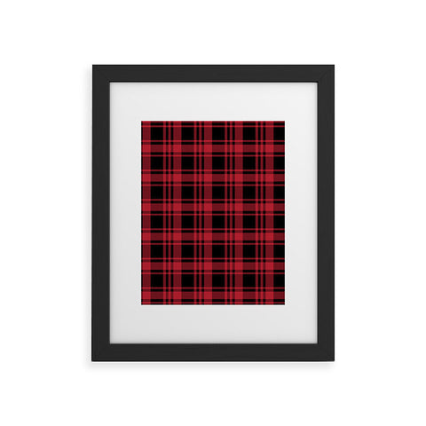 Little Arrow Design Co fall plaid Framed Art Print