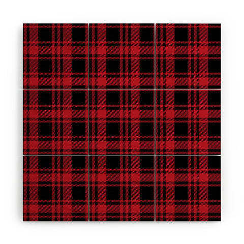 Little Arrow Design Co fall plaid Wood Wall Mural