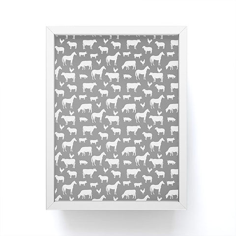 Little Arrow Design Co farm life Framed Mini Art Print