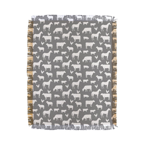Little Arrow Design Co farm life Throw Blanket