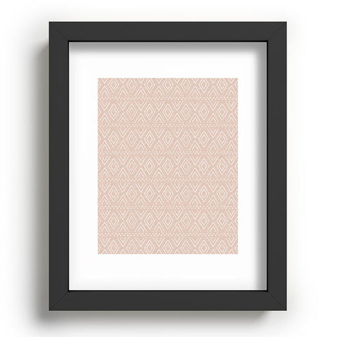 Little Arrow Design Co farmhouse diamonds blush Recessed Framing Rectangle