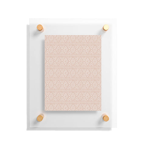 Little Arrow Design Co farmhouse diamonds blush Floating Acrylic Print