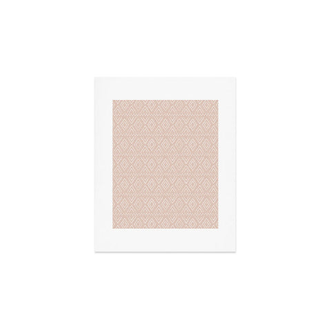 Little Arrow Design Co farmhouse diamonds blush Art Print